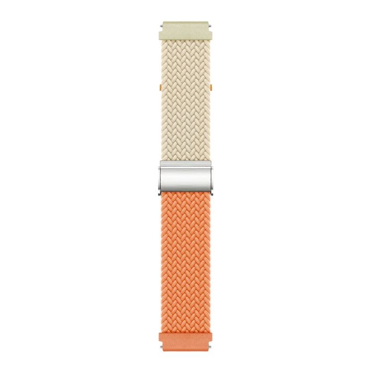 20mm Buckle Braided Nylon Watch Band(Starlight Orange)