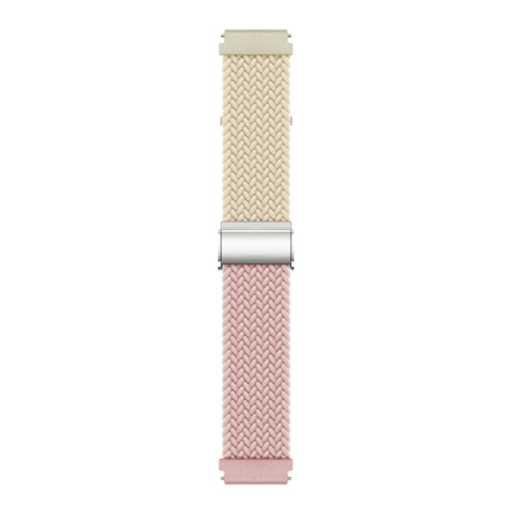 20mm Buckle Braided Nylon Watch Band(Starlight Silty Sand)