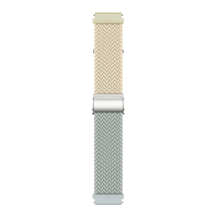 20mm Buckle Braided Nylon Watch Band(Starlight Grey)