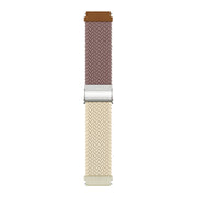 20mm Buckle Braided Nylon Watch Band(Smokey Purple Starlight)