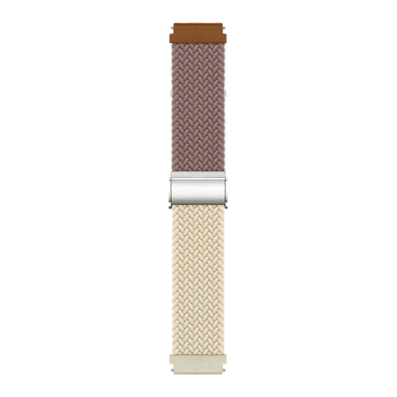 20mm Buckle Braided Nylon Watch Band(Smokey Purple Starlight)