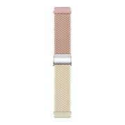 22mm Buckle Braided Nylon Watch Band(Milk Starlight)