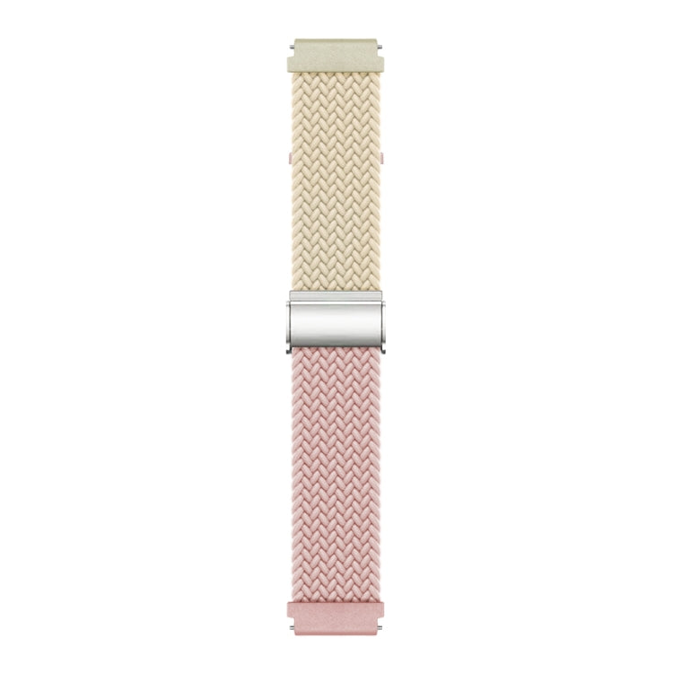 22mm Buckle Braided Nylon Watch Band(Starlight Silty Sand)