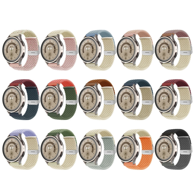 20mm Buckle Braided Nylon Watch Band(Purple Starlight) - 20mm Bands by PMC TechLife | Online Shopping South Africa | PMC TechLife