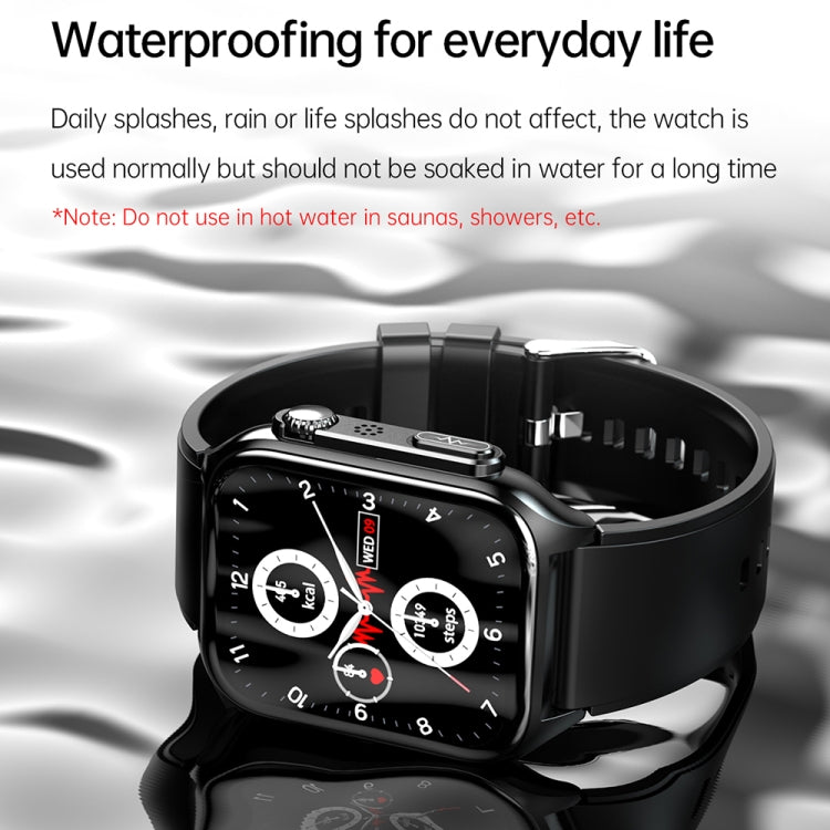 TK12 1.96 inch IP67 Waterproof Silicone Band Smart Watch Supports ECG / Remote Families Care / Bluetooth Call / Body Temperature Monitoring(Red) - Smart Watches by PMC TechLife | Online Shopping South Africa | PMC TechLife