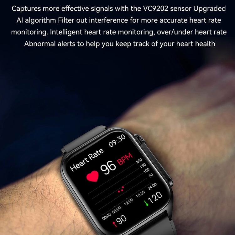 TK12 1.96 inch IP67 Waterproof Silicone Band Smart Watch Supports ECG / Remote Families Care / Bluetooth Call / Body Temperature Monitoring(Blue) - Smart Watches by PMC TechLife | Online Shopping South Africa | PMC TechLife