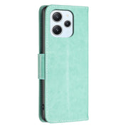 For Xiaomi Redmi 12 4G Two Butterflies Embossing Leather Phone Case(Green)