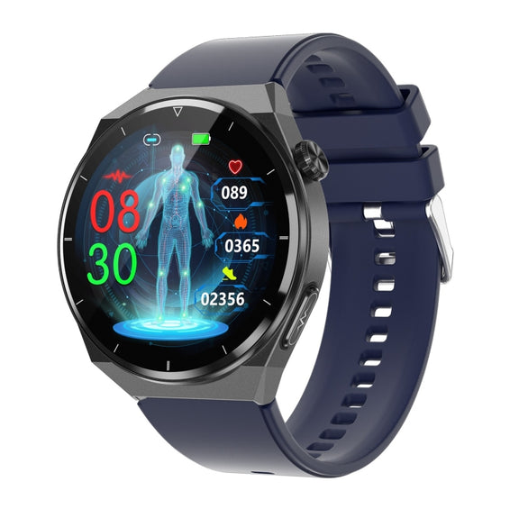 TK20 1.39 inch IP68 Water-resistant Silicone Band Smart Watch Supports ECG / Remote Families Care / Body Temperature Monitoring(Blue)