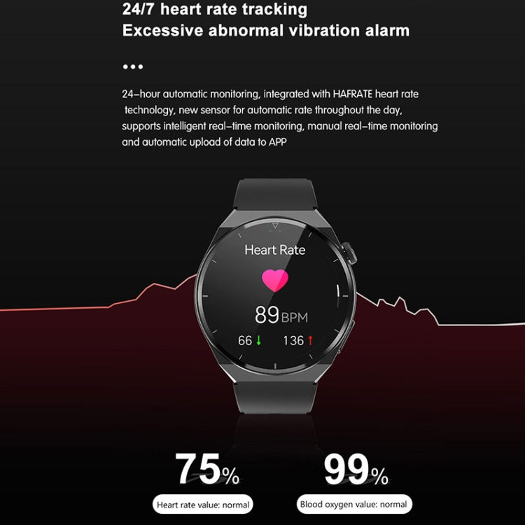 TK20 1.39 inch IP68 Water-resistant Silicone Band Smart Watch Supports ECG / Remote Families Care / Body Temperature Monitoring(Blue)