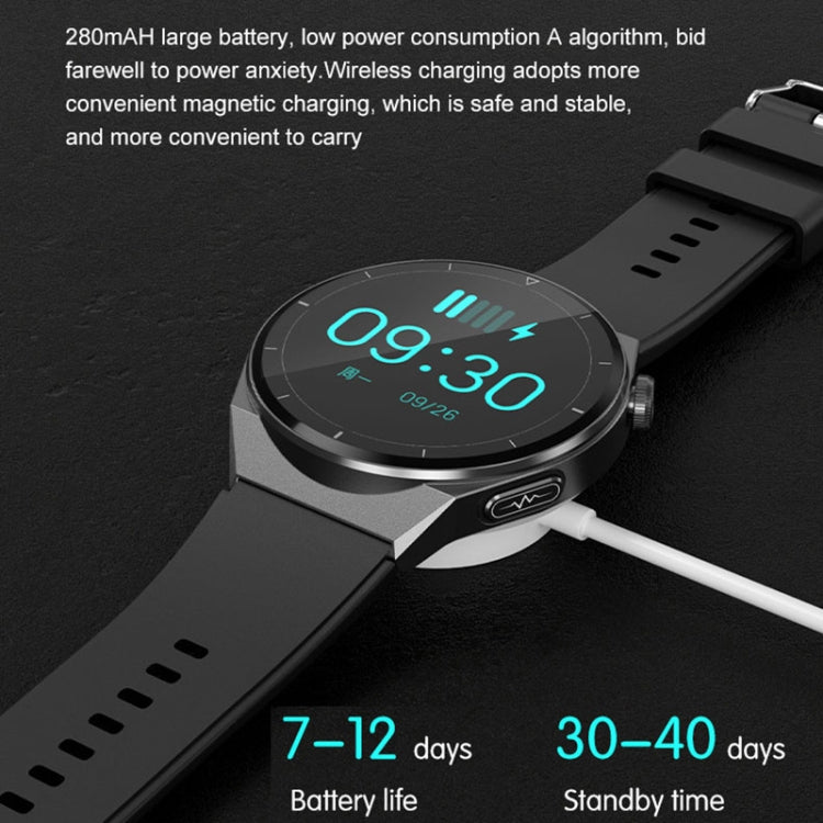 TK20 1.39 inch IP68 Water-resistant Silicone Band Smart Watch Supports ECG / Remote Families Care / Body Temperature Monitoring(Blue)