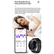 TK20 1.39 inch IP68 Water-resistant Silicone Band Smart Watch Supports ECG / Remote Families Care / Body Temperature Monitoring(Blue)