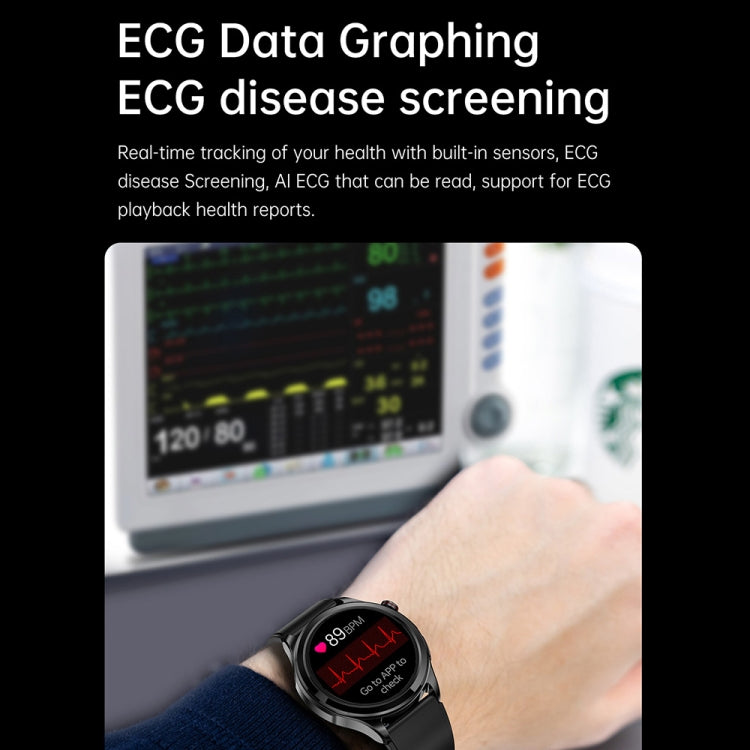 TK22 1.39 inch IP67 Waterproof Silicone Band Smart Watch Supports ECG / Non-invasive Blood Sugar(Blue) - Smart Watches by PMC TechLife | Online Shopping South Africa | PMC TechLife