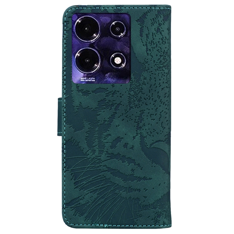 For Infinix Note 30 Tiger Embossing Pattern Flip Leather Phone Case(Green) - free shipping - PMC Jewellery - Order now!