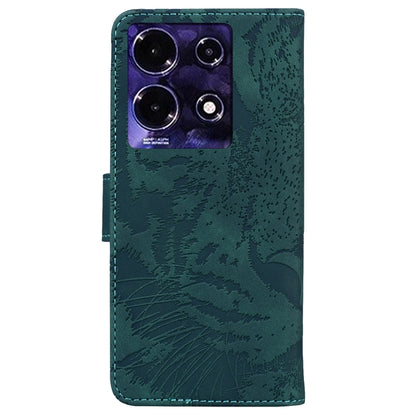 For Infinix Note 30 Tiger Embossing Pattern Flip Leather Phone Case(Green) - free shipping - PMC Jewellery - Order now!