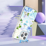 For iPhone 15 Pro Max MagSafe Magnetic TPU Phone Case(Small Floral)