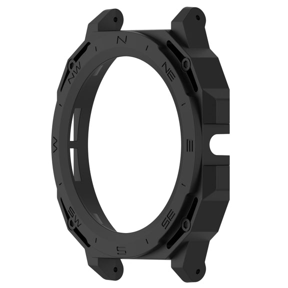 For Huawei Watch GT Cyber Armor Hollow Watch Protective Case(Black)