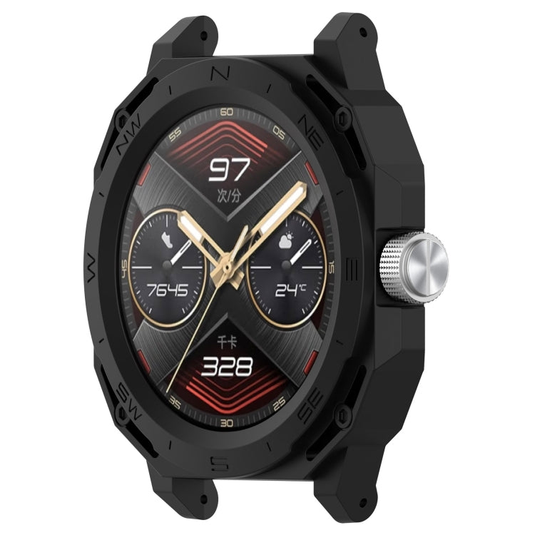 For Huawei Watch GT Cyber Armor Hollow Watch Protective Case(Black)