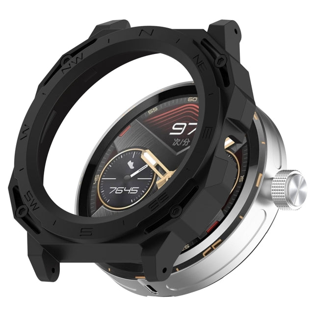 For Huawei Watch GT Cyber Armor Hollow Watch Protective Case(Black)