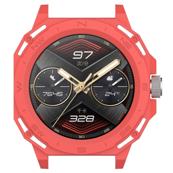 For Huawei Watch GT Cyber Armor Hollow Watch Protective Case(Red)