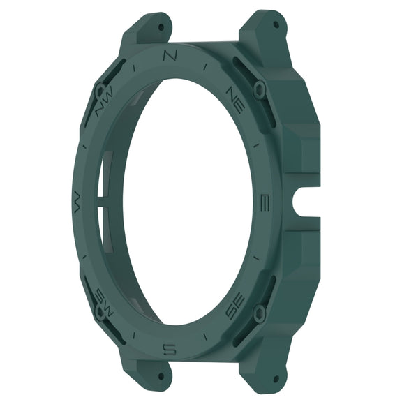 For Huawei Watch GT Cyber Armor Hollow Watch Protective Case(Dark Green)