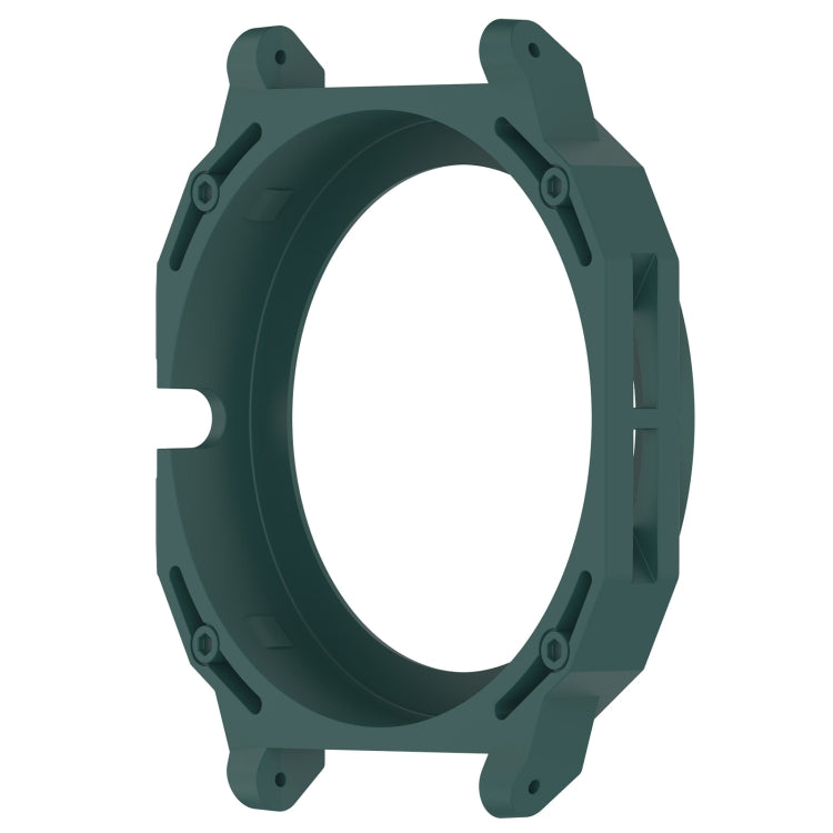 For Huawei Watch GT Cyber Armor Hollow Watch Protective Case(Dark Green) - Watch Cases by PMC TechLife | Online Shopping South Africa | PMC TechLife