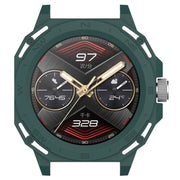For Huawei Watch GT Cyber Armor Hollow Watch Protective Case(Dark Green)