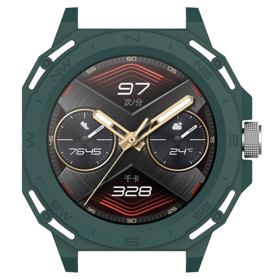 For Huawei Watch GT Cyber Armor Hollow Watch Protective Case(Dark Green)