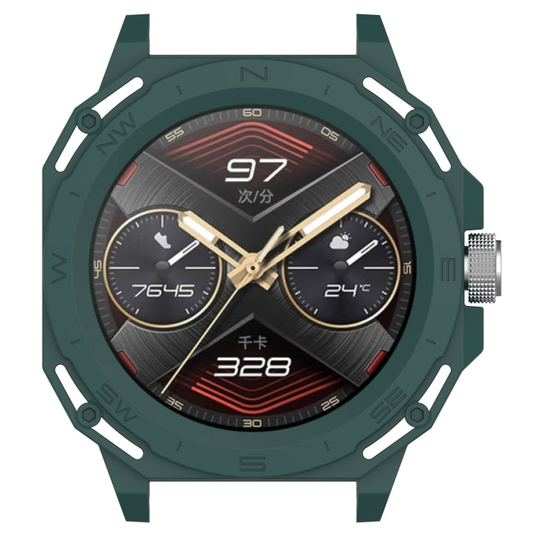 For Huawei Watch GT Cyber Armor Hollow Watch Protective Case(Dark Green)