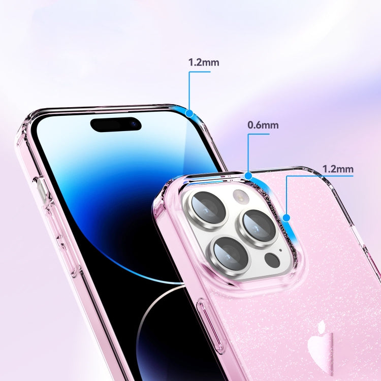 For iPhone 14 Pro Max Star Solid Color Phone Case(Pink)