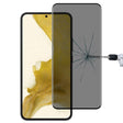 For Samsung Galaxy S22 5G 3D Curved Edge Privacy Tempered Glass Film, without Fingerprint Unlocking - Galaxy S22 5G Tempered Glass by PMC TechLife | Online Shopping South Africa | PMC TechLife | Buy Now Pay Later Mobicred