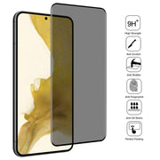 For Samsung Galaxy S22 5G 3D Curved Edge Privacy Tempered Glass Film, without Fingerprint Unlocking
