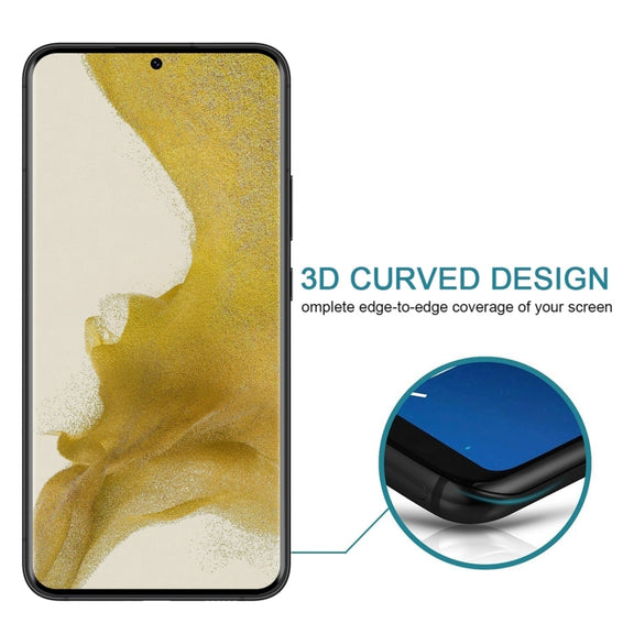 For Samsung Galaxy S22 5G 3D Curved Edge Privacy Tempered Glass Film, without Fingerprint Unlocking