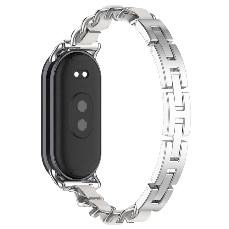 For Xiaomi Mi Band 8 Bracelet Replacement Watch Band(Silver) - Watch Bands by PMC TechLife | Online Shopping South Africa | PMC TechLife