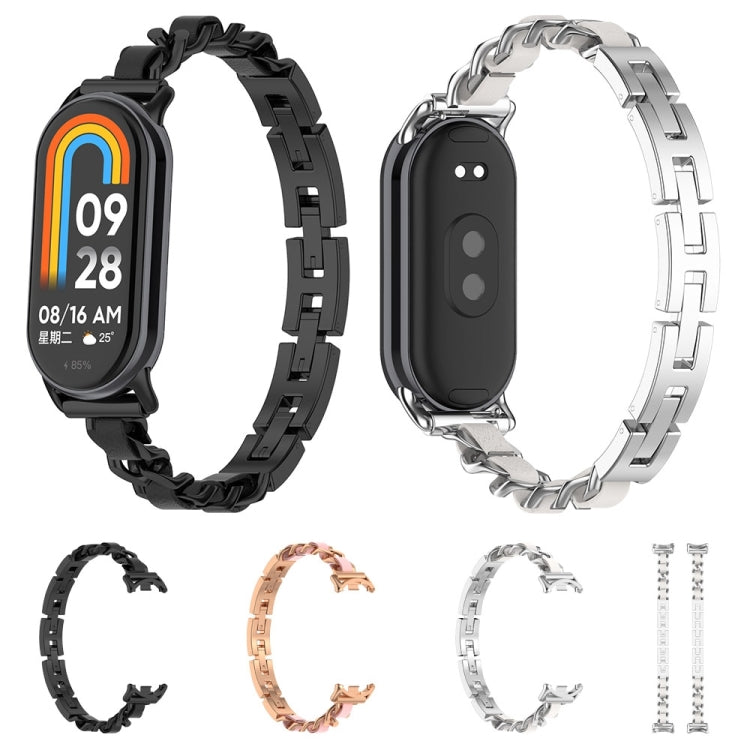 For Xiaomi Mi Band 8 Bracelet Replacement Watch Band(Black)