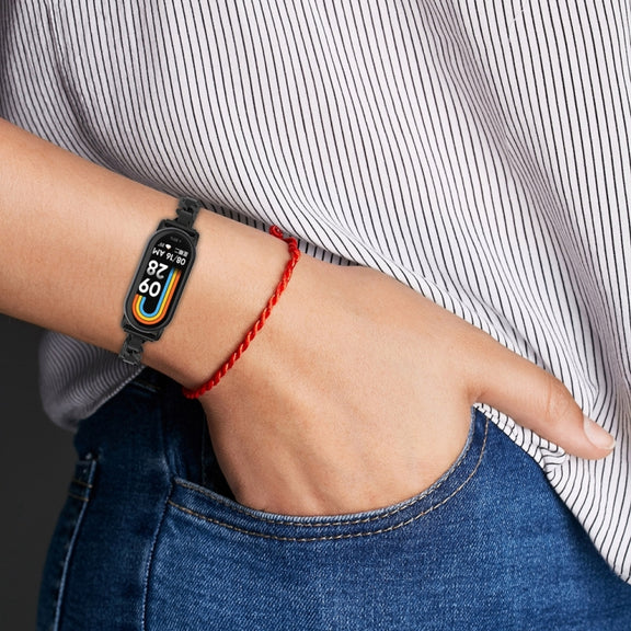 For Xiaomi Mi Band 8 Bracelet Replacement Watch Band(Silver)