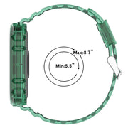 For Xiaomi Mi Band 8 Integrated Transparent Silicone Watch Band(White)