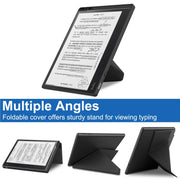 For Kobo Elipsa 2E Solid Color Deformation TPU Leather Smart Tablet Case(Black)
