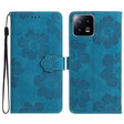 For Xiaomi 13 Flower Embossing Pattern Leather Phone Case(Blue) - free shipping - PMC TechLife - Order now!