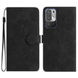 For Xiaomi Redmi Note 10 5G Flower Embossing Pattern Leather Phone Case(Black) - free shipping - PMC TechLife - Order now!