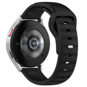 20mm Universal Dots Pattern Silicone Replacement Watch Band(Black)