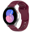 20mm Universal Dots Pattern Silicone Replacement Watch Band(Wine Red) - 20mm Bands by PMC TechLife | Online Shopping South Africa | PMC TechLife