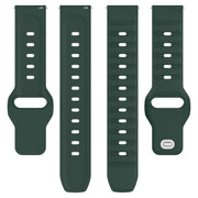 20mm Universal Dots Pattern Silicone Replacement Watch Band(Dark Green)