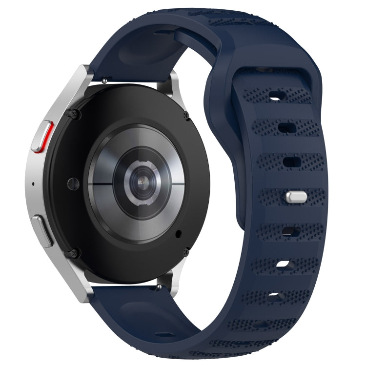 20mm Universal Dots Pattern Silicone Replacement Watch Band(Midnight Blue)