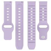 20mm Universal Dots Pattern Silicone Replacement Watch Band(Purple)