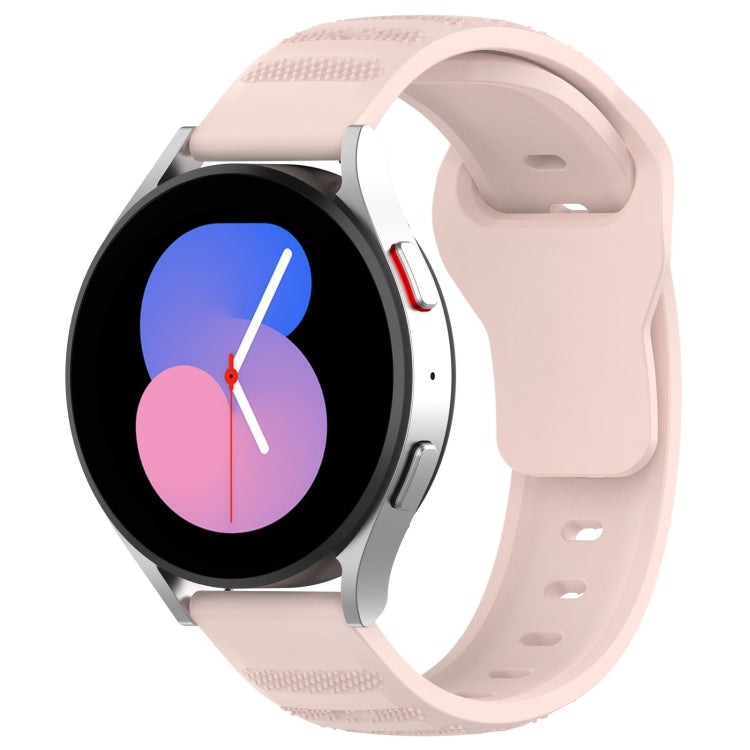 20mm Universal Dots Pattern Silicone Replacement Watch Band(Pink) - 20mm Bands by PMC TechLife | Online Shopping South Africa | PMC TechLife