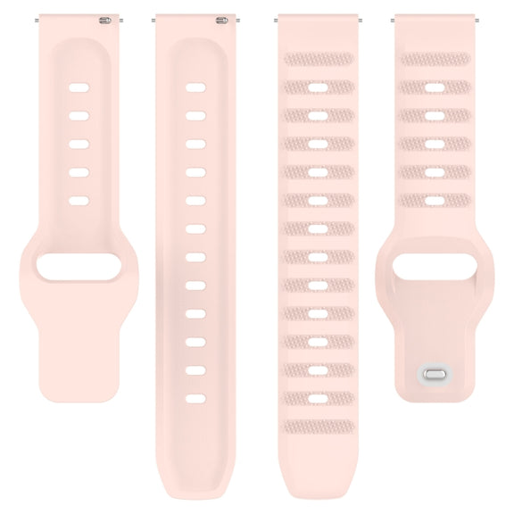 20mm Universal Dots Pattern Silicone Replacement Watch Band(Pink)