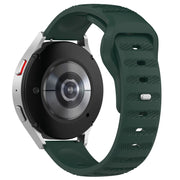22mm Universal Dots Pattern Silicone Replacement Watch Band(Dark Green)