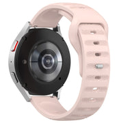22mm Universal Dots Pattern Silicone Replacement Watch Band(Pink)