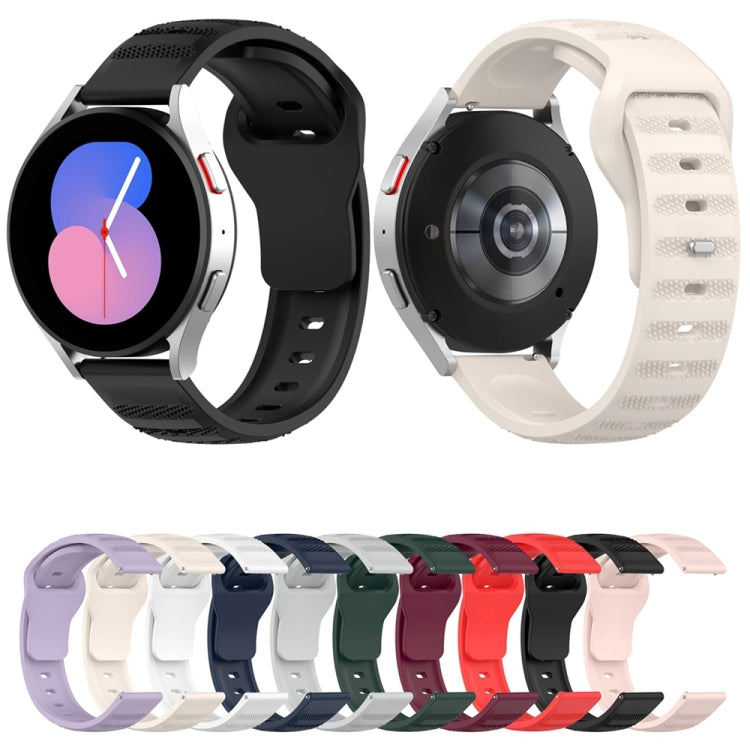 20mm Universal Dots Pattern Silicone Replacement Watch Band(Starlight Color) - 20mm Bands by PMC TechLife | Online Shopping South Africa | PMC TechLife