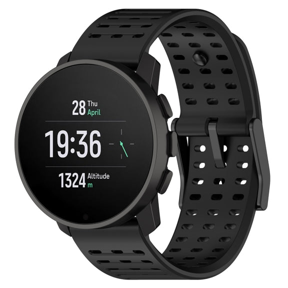 For Suunto 9 Peak Pro / Suunto Vertical Silicone Replacement Watch Band(Black)